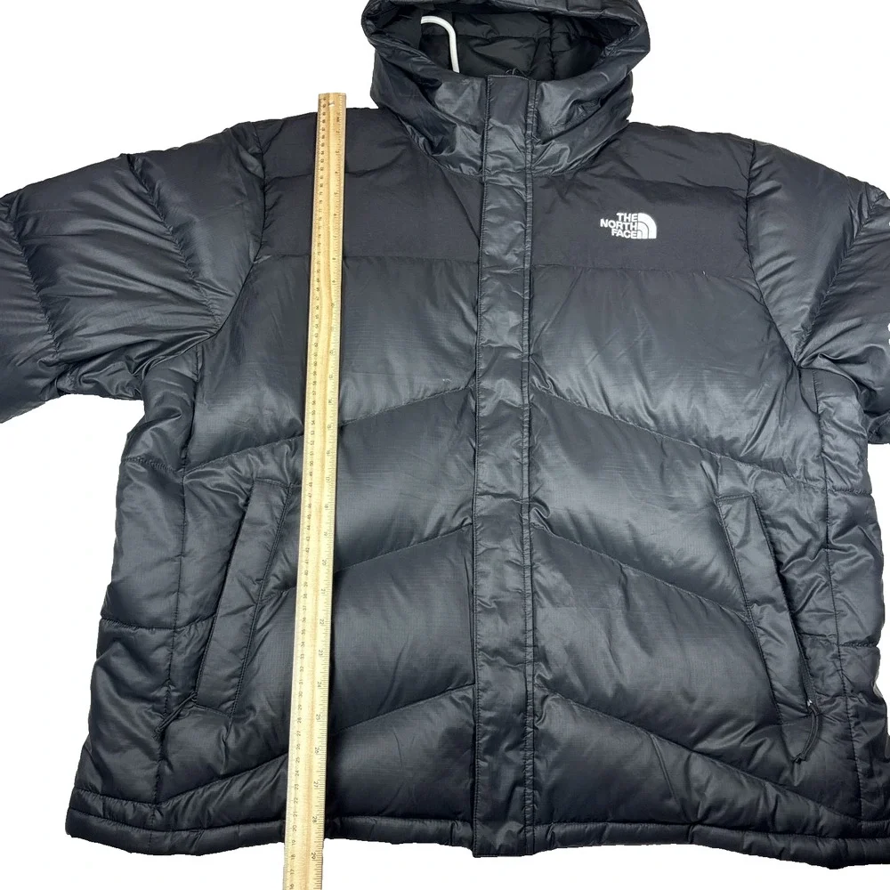 THE NORTH FACE MEN'S BALHAM TNF 550 DOWN PUFFER WINTER JACKET HOODED SIZE XXL